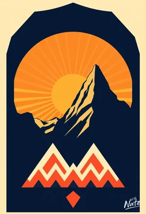 Art Deco Travel Poster - a downloadable art print