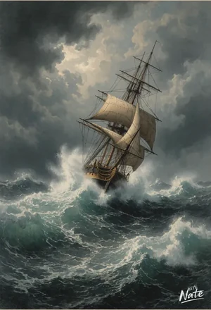 Nautical Tall Ship - a downloadable art print