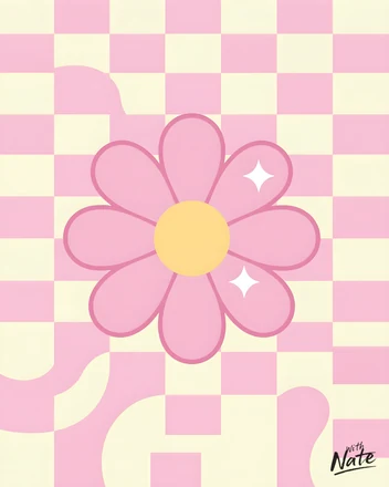 Y2k Daisy - a downloadable art print