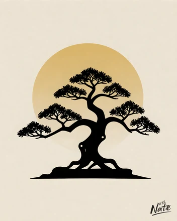 Bonsai - a downloadable art print
