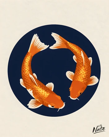 Koi - a downloadable art print