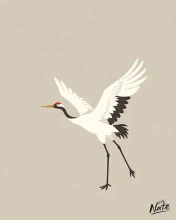 Crane - a downloadable art print