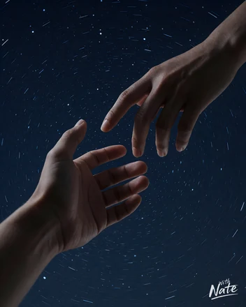 Cosmic Hands - a downloadable art print