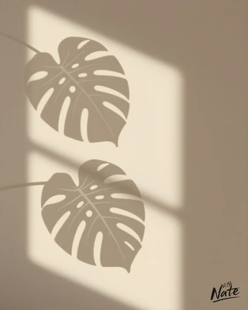 Leaf Shadows - a downloadable art print