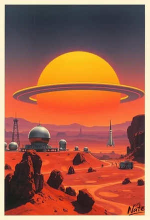 Retro Sci-Fi - a downloadable art print