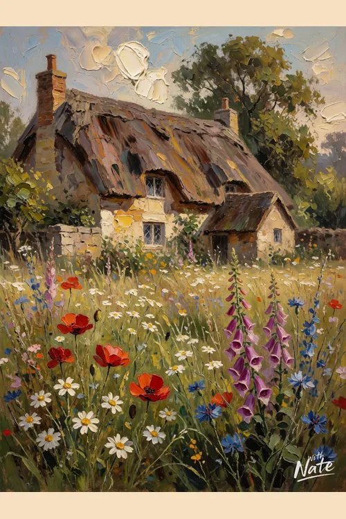 Cottagecore art print