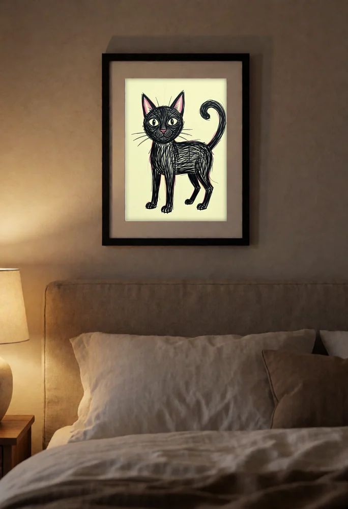 Framed print mockup